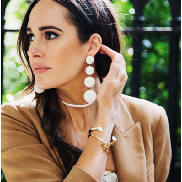 Rebecca de Ravenel Classic Soft White  Corded Four Drop Earrings - Picture 2 of 12